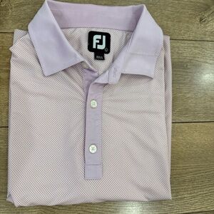 FJ Mens Large Pink Polo Button Down Soft‎ Stretch Rio Verde CC